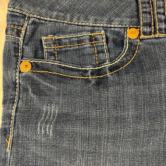 Seven7 Denim Mid Rise 5 Pocket Shorts 7” Inseam Size 14 - Picture 5 of 10